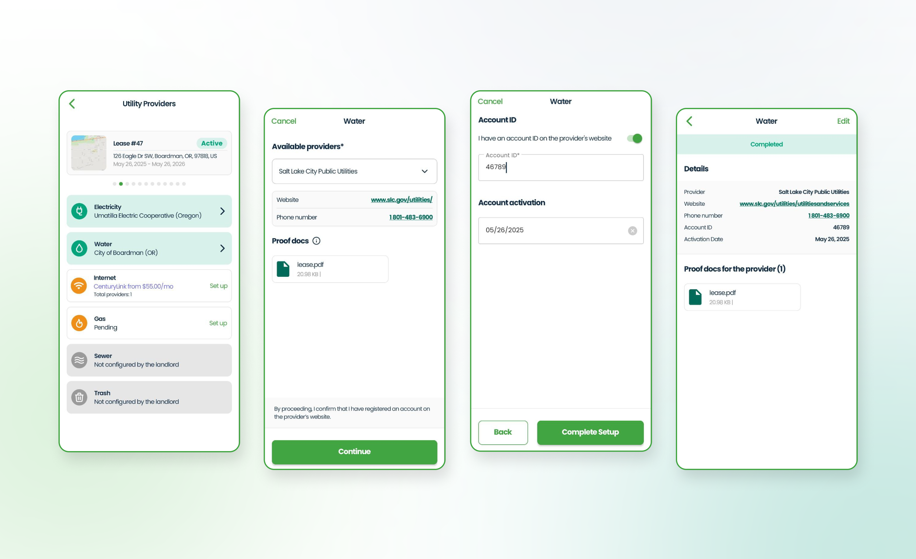Utility Services on Mobile